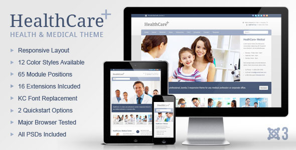 HealthCare+ Medical & Health Joomla Theme Nulled Nulled - Free Download