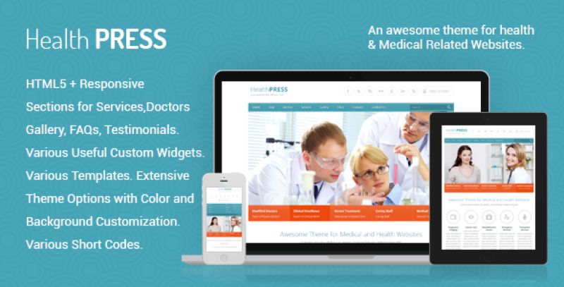 HealthPress - Medical WordPress Theme Nulled Nulled - Free Download