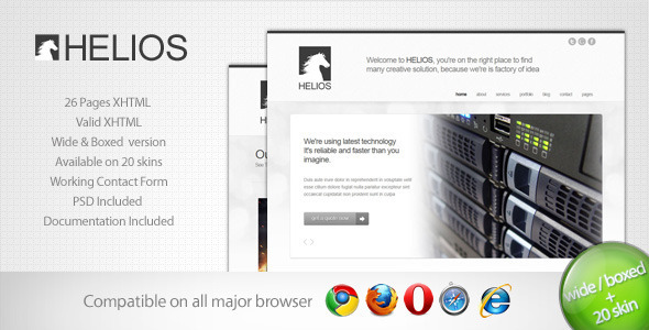 Helios - Minimalist Business Template 7 Nulled Nulled - Free Download
