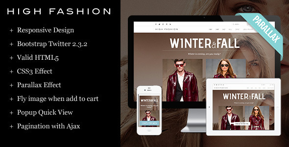 High Fashion Responsive HTML Theme - Parallax Nulled Nulled - Free Download