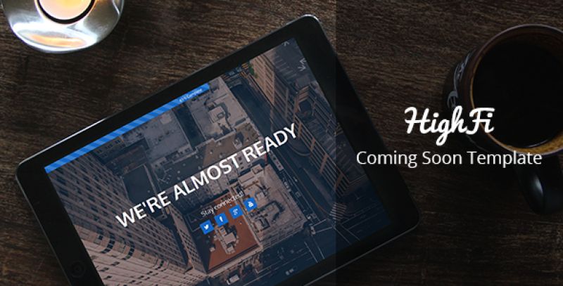 HighFi - Coming Soon Responsive Template Nulled - Free Download Nulled