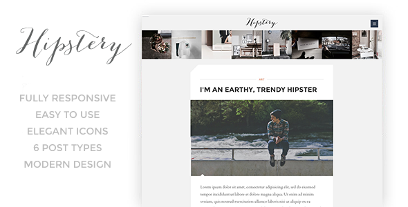 Hipstery - Responsive Content Focus Blog Template Nulled Nulled - Free Download