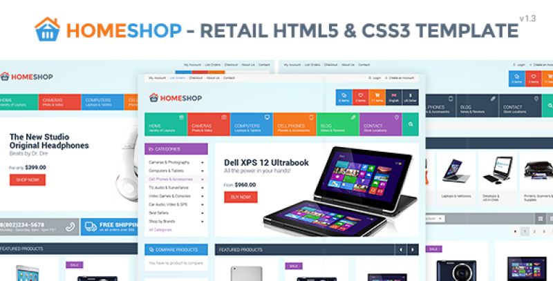 Home Shop - Retail HTML5 & CSS3 Template Nulled Nulled - Free Download