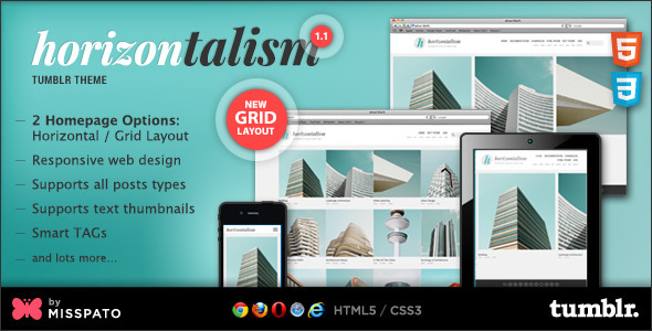 Horizontalism Tumblr Theme Nulled Nulled - Free Download