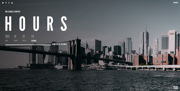 Hours || Responsive Coming Soon Page Nulled