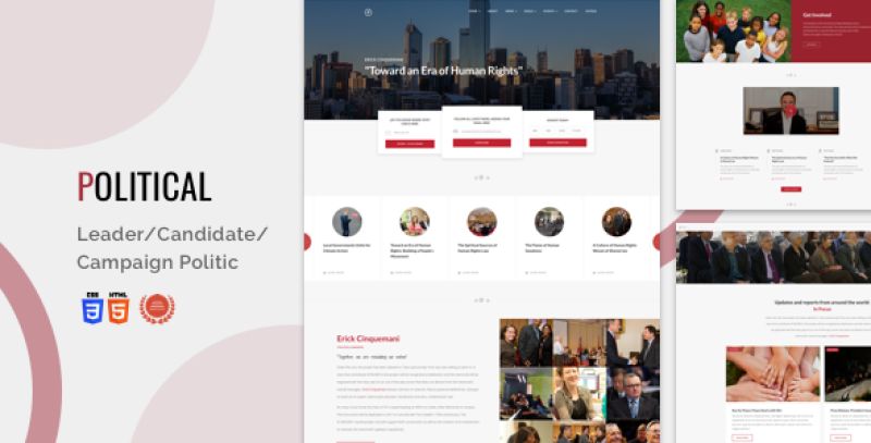 Html for Leader/Candidate/Campaign Politic - Bootstrap 4 | Political Nulled Nulled - Free Download