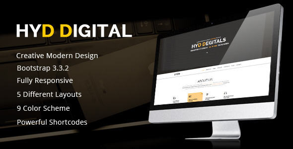 HYD - Multi-Purpose One Page HTML Template Nulled Nulled - Free Download