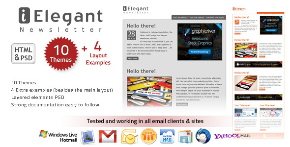 i-Elegant Newsletter - 10 Themes Nulled Nulled - Free Download