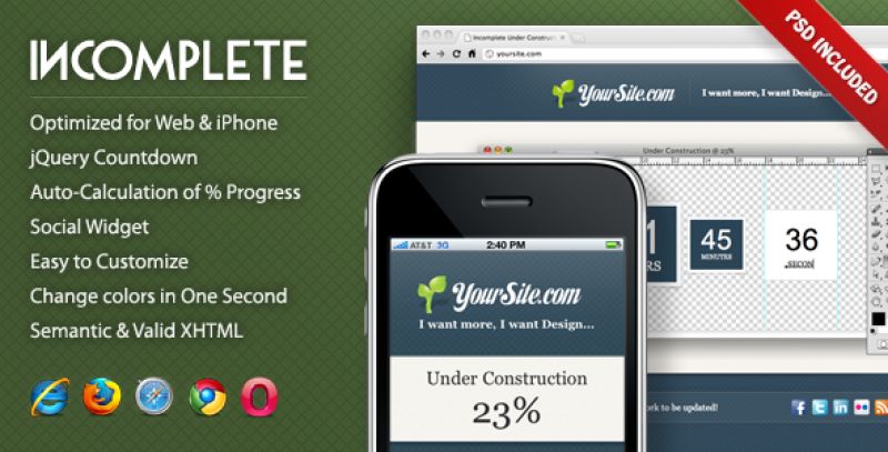 Incomplete Under Construction Page Nulled Nulled - Free Download