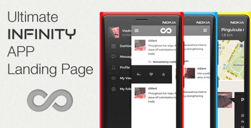 Infinity App - Ultimate Landing Page Nulled Nulled - Free Download