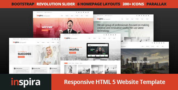 Inspira - Responsive HTML 5 Website Template Nulled Nulled - Free Download