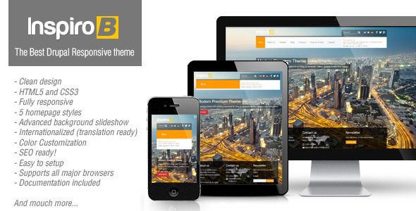 Inspiro B - Responsive Theme for Drupal 7 Nulled Nulled - Free Download