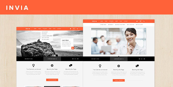 INVIA Corporate HTML Template Nulled Nulled - Free Download