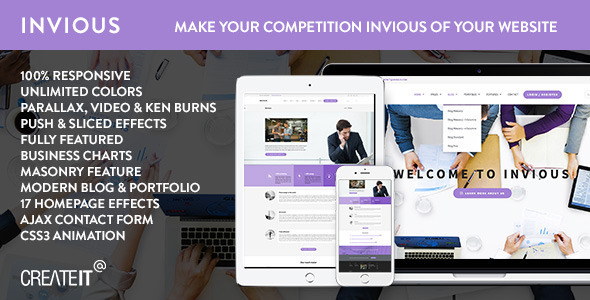 INVIOUS - Clean Responsive Corporate HTML Template Nulled Nulled - Free Download