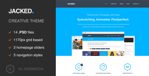 Jacked - Creative PSD Template Nulled Nulled - Free Download