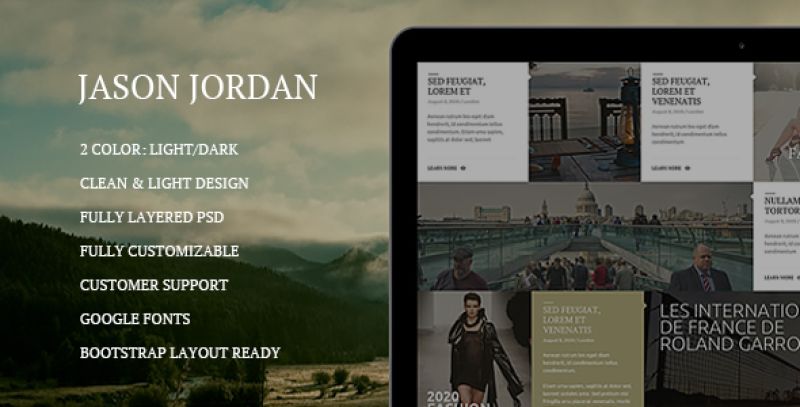 JJ - One Page Parallax HTML Theme Nulled Nulled - Free Download