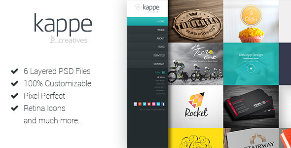 Kappe - Creative Full Screen HTML5 Template Nulled Nulled - Free Download