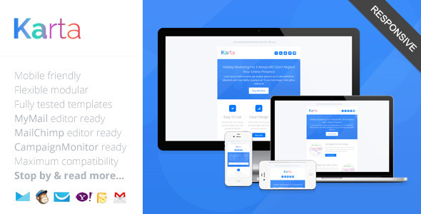 Karta, Minimalist Responsive Email Template Nulled Nulled - Free Download