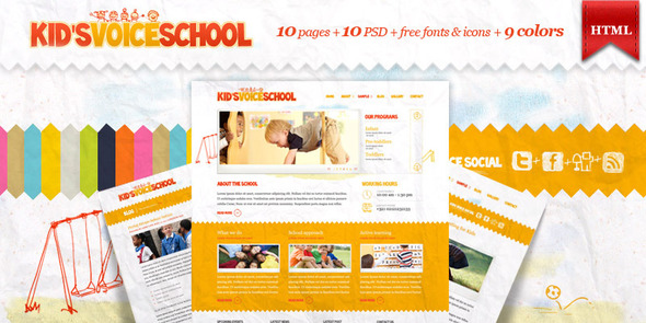 Kids Voice School - HTML Template Nulled Nulled - Free Download