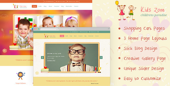 Kids Zone | Childern PSD Nulled Nulled - Free Download