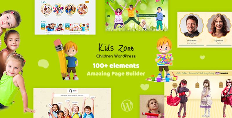 Kids Zone - Children WordPress Theme Nulled