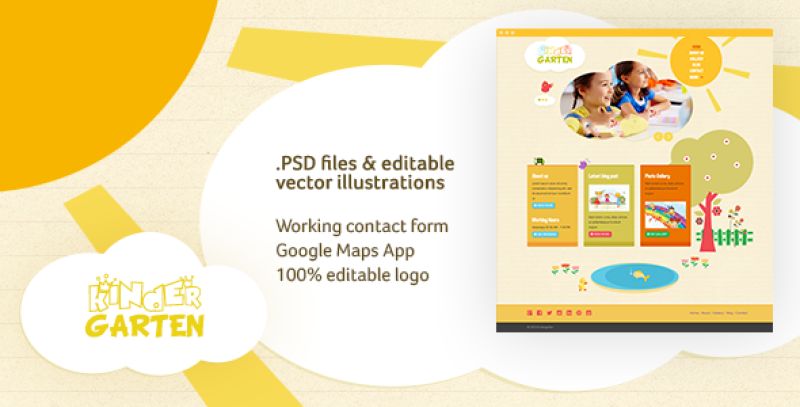 Kindergarten HTML Template Nulled Nulled - Free Download