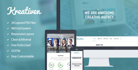 Kreativen PSD Template Nulled Nulled - Free Download