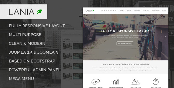 Lania - Responsive Joomla Template Nulled Nulled - Free Download