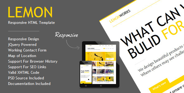 Lemon - Responsive Portfolio Template Nulled Nulled - Free Download
