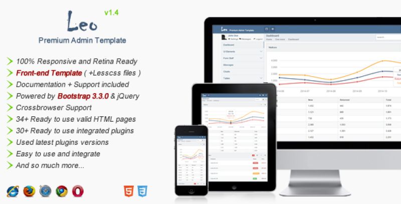 Leo - Premium Admin Template Nulled Nulled - Free Download