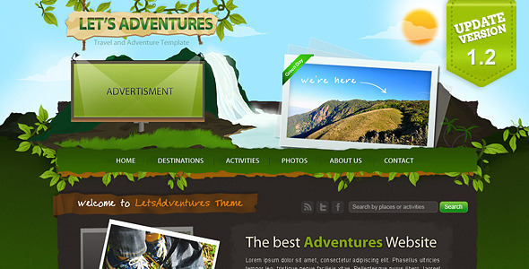 Let's Adventures - 4 Page Photoshop design Nulled Nulled - Free Download
