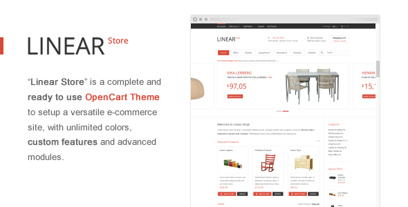 Linear Store – Premium OpenCart Theme Nulled Nulled - Free Download