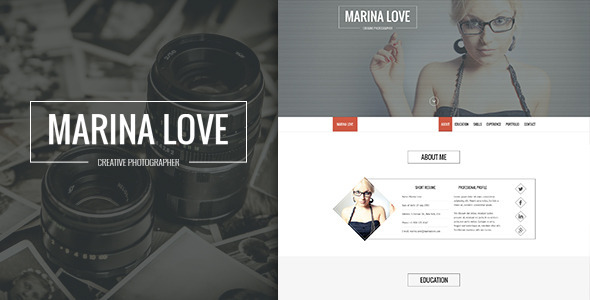 LoveCV - Onepage Resume Template Nulled Nulled - Free Download