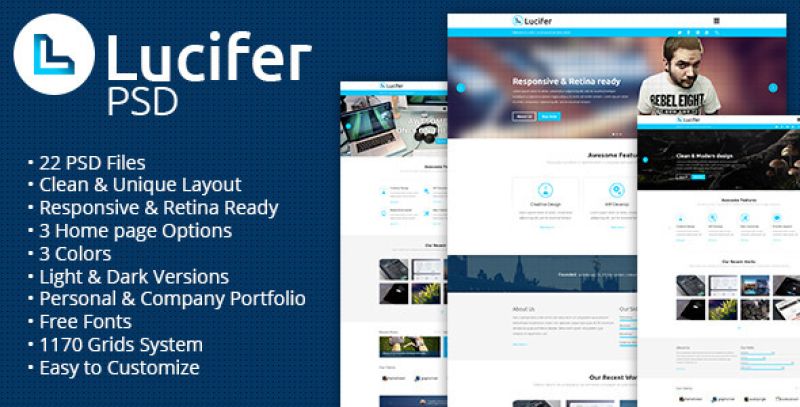 Lucifer - Multipurpose PSD Theme Nulled Nulled - Free Download
