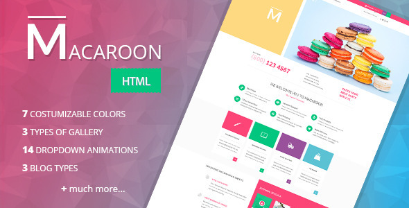Macaroon - Creative Patisserie HTML Template Nulled Nulled Free Download