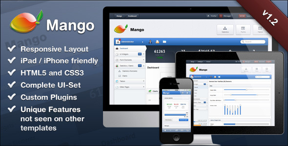 Mango – Slick & Responsive Admin Template Nulled Nulled - Free Download