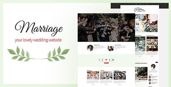 Marriage - Responsive Wedding Wordpress Theme Nulled Nulled - Free Download
