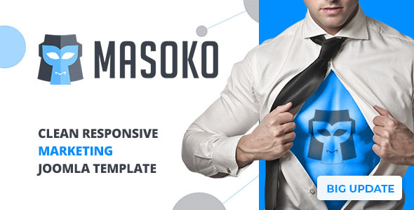 Masoko - Clean Responsive Marketing Joomla Theme Nulled Nulled - Free Download