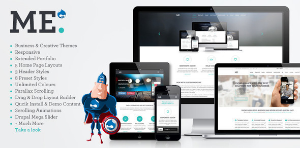 ME - MultiPurpose, Creative Drupal Theme Nulled Nulled - Free Download
