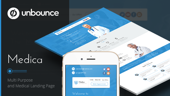 Medica - Unbounce Medical Landing Page Nulled Nulled Free Download