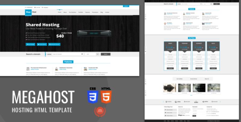 Mega Host - Bootstrap 3 - Html5 Hosting Template Nulled Nulled - Free Download