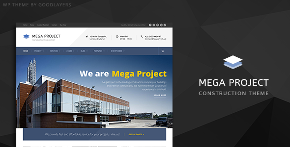 Mega Project - Construction WordPress Nulled Nulled - Free Download