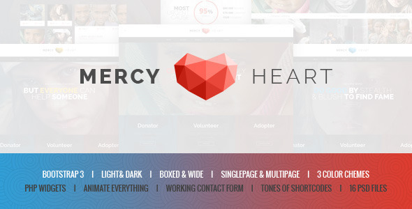  Mercy Heart - Modern Charity HTML Template  Nulled Nulled - Free Download