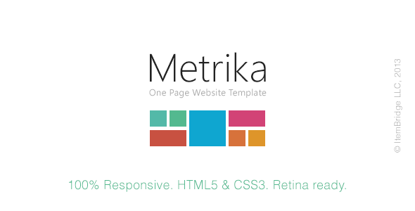 Metrika — Responsive OnePage Template Nulled Nulled - Free Download