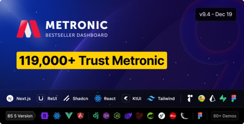 Metronic | Tailwind, Bootstrap, React, Next.js, Vue, Angular, Laravel Admin Dashboard HTML Template Nulled Nulled - Free Download
