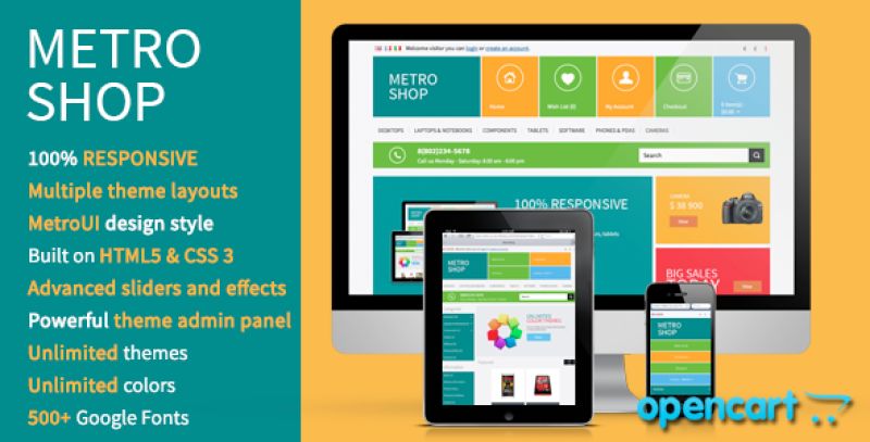MetroShop - Premium OpenCart theme Nulled Nulled - Free Download