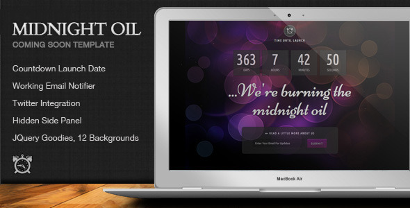Midnight Oil - Coming Soon Html Template Nulled Nulled - Free Download