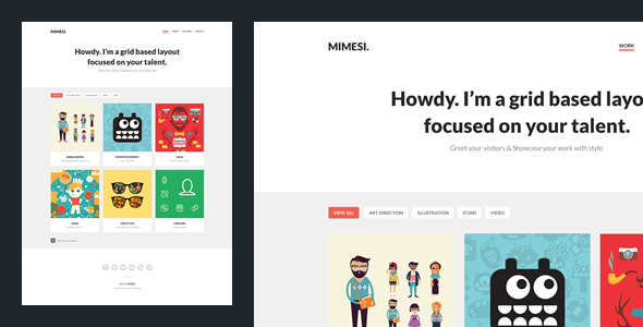 Mimesi - Creative Portfolio Theme for Tumblr Nulled Nulled - Free Download