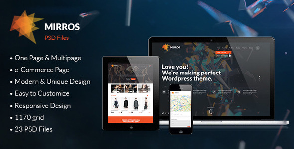 MIRROS - PSD Template Nulled Nulled - Free Download