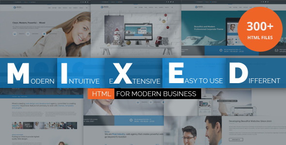 Mixed Modern and Professional HTML Template Nulled - Free Download Nulled